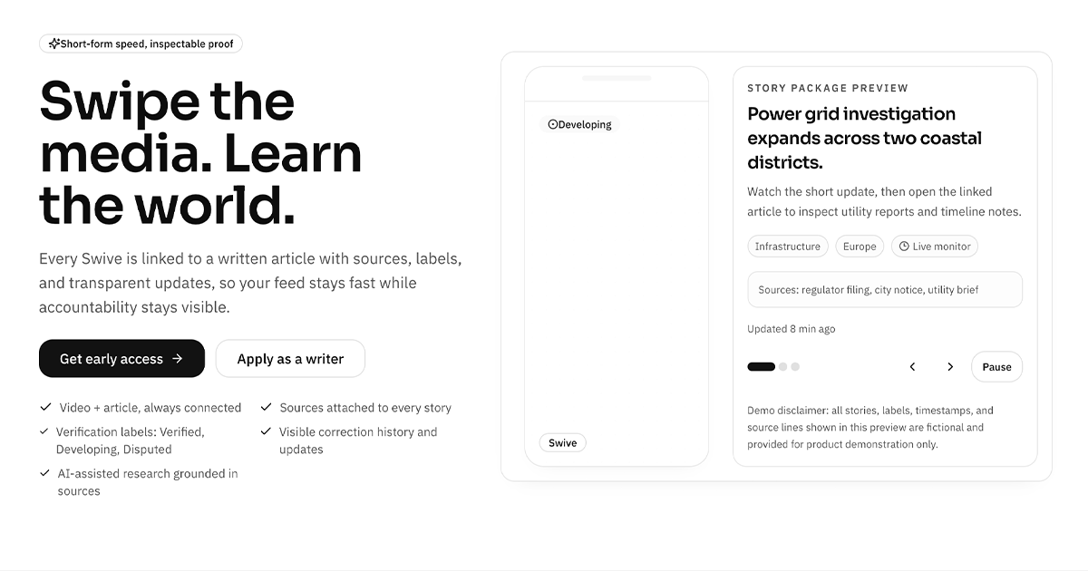 Swivver product preview